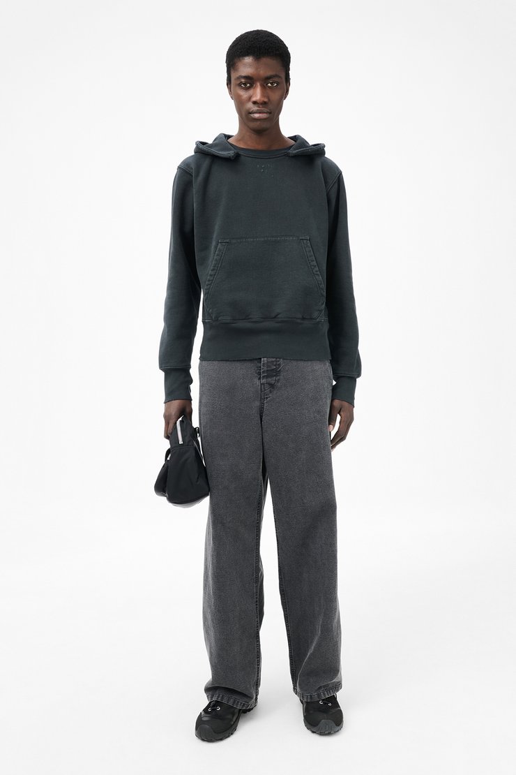 Our Legacy - Relic Hood Pigment Black Hefty Fleece