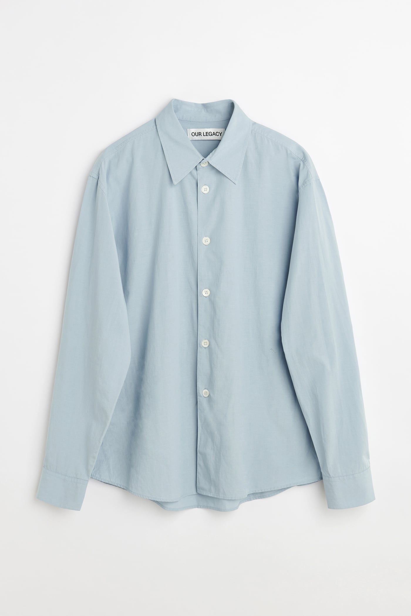 Our Legacy - Beyond Shirt Powder Blue Liquid Poplin