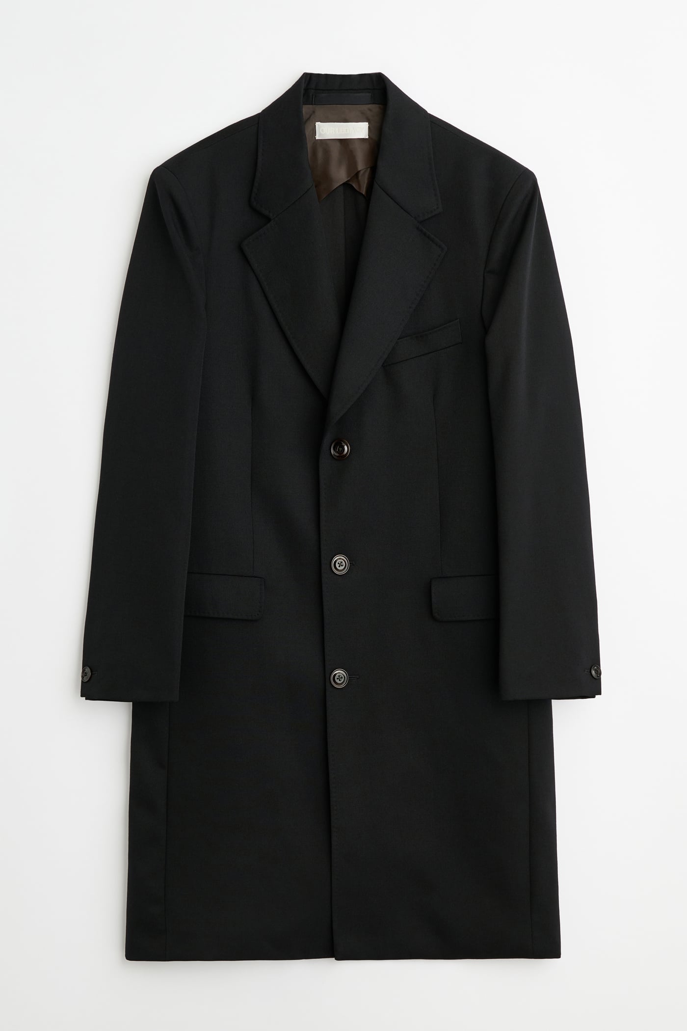 Our Legacy - Dolphin Coat Coarse Black Gabardine