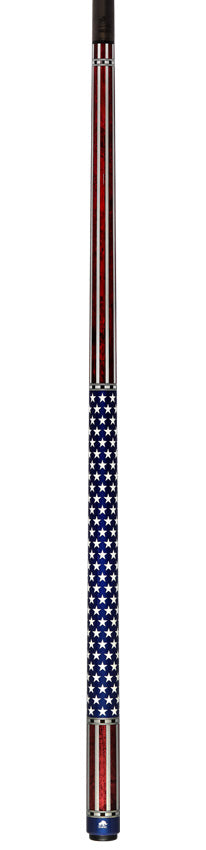 Rhino RCVOYUSA Voyager Series Carbon Pool Stick -3D Wrap USA Flag -DIS