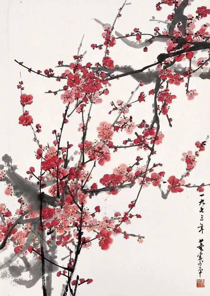董寿平画梅花_搜狐网