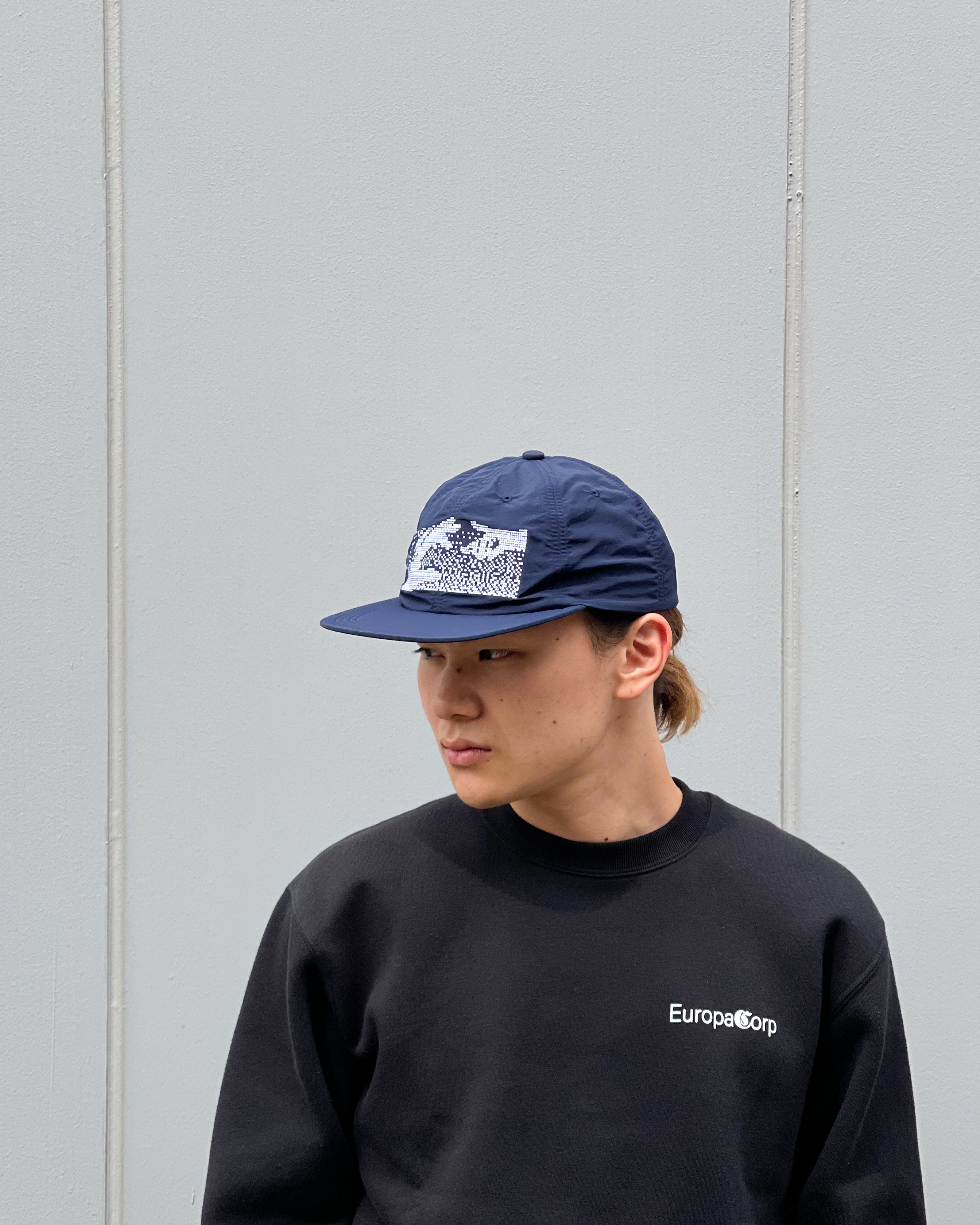 GARBAGE】SOFT BRIM 6PANEL CAP (KEEP IN TOUCH) - NAVY