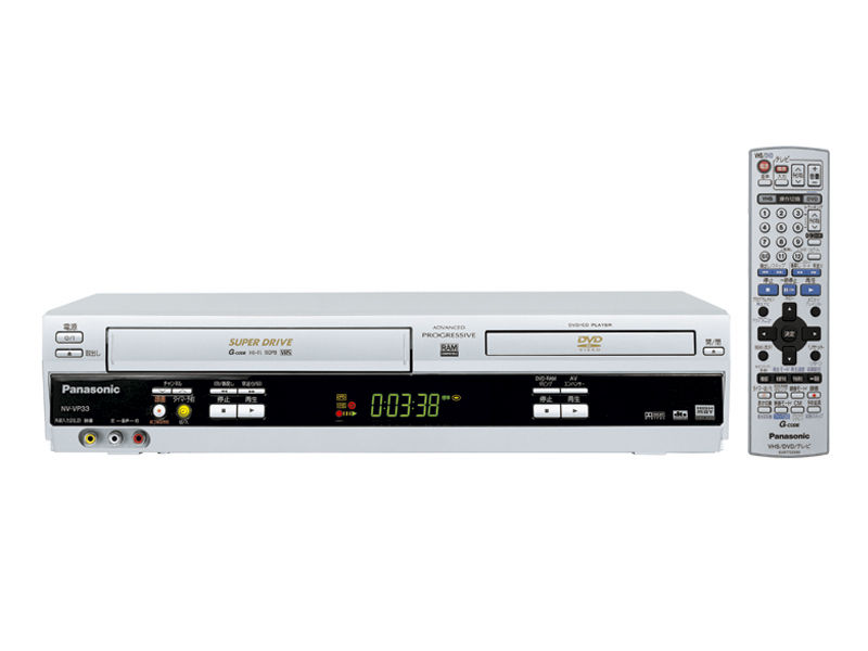 概要 DVDプレーヤー一体型ビデオデッキ NV-VP33 | ブルーレイ／DVD