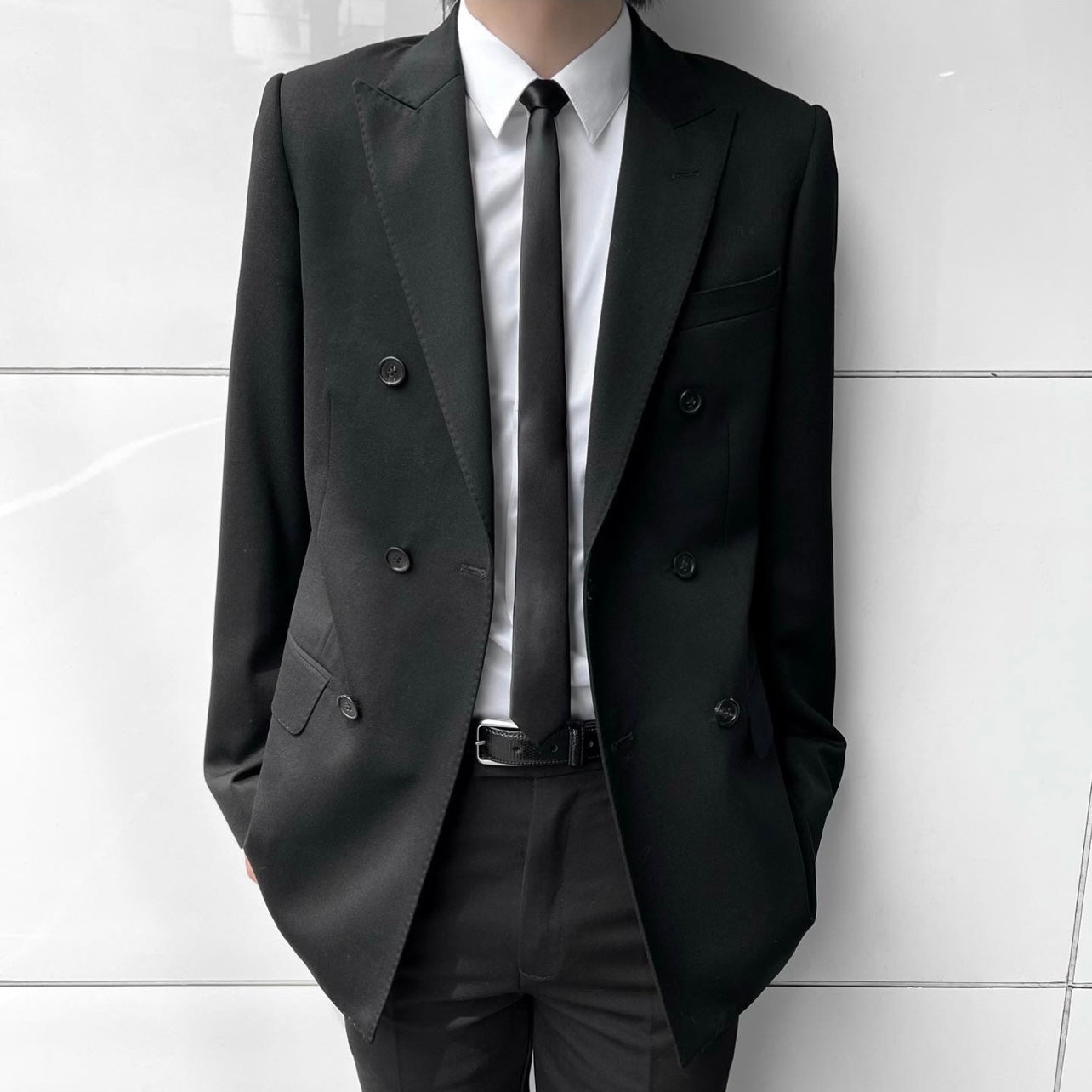 Double Breasted Wool Jacket” – PANERO