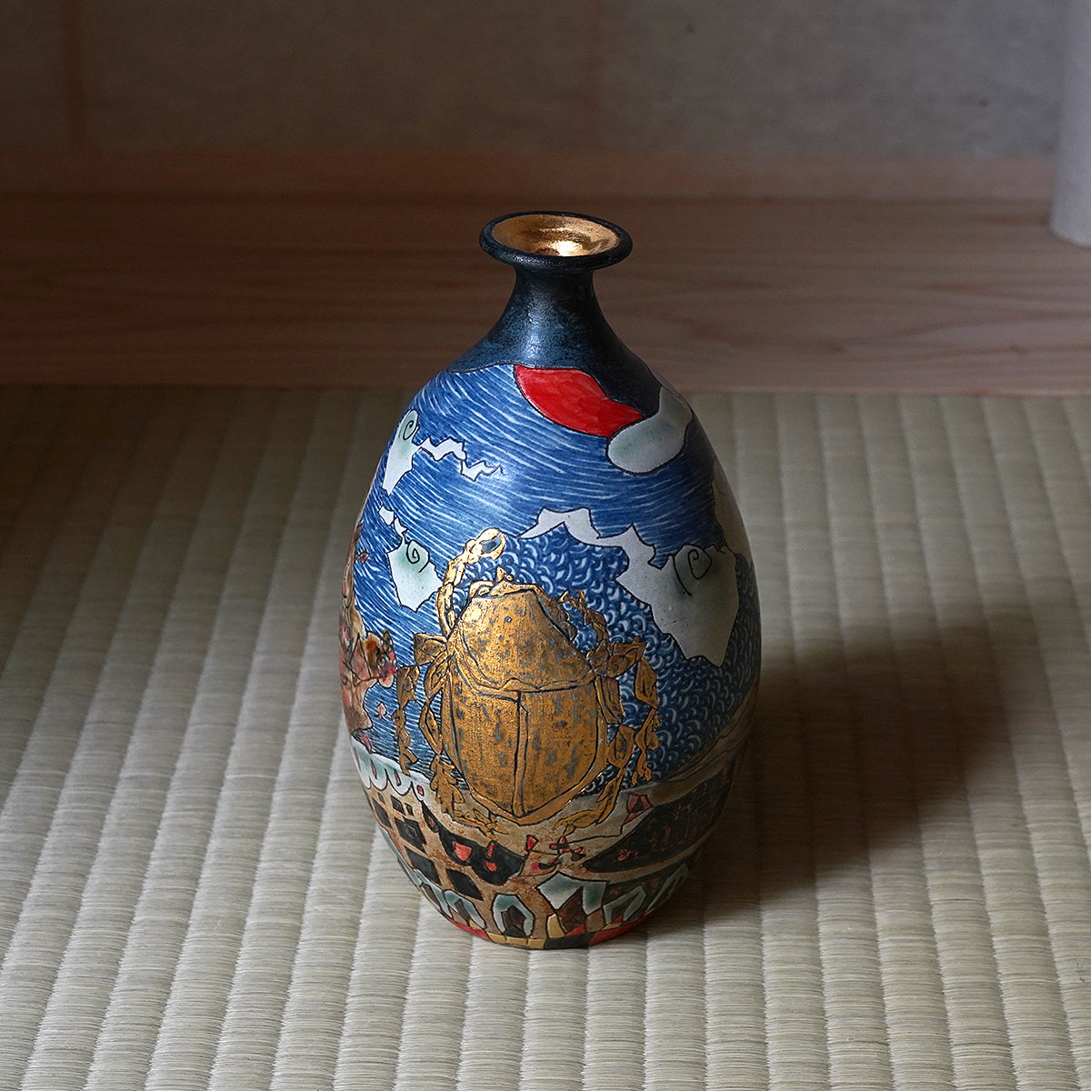 小孫哲太郎 黄金虫紋壺 KMGFV001P – 白白庵（PAKUPAKUAN）