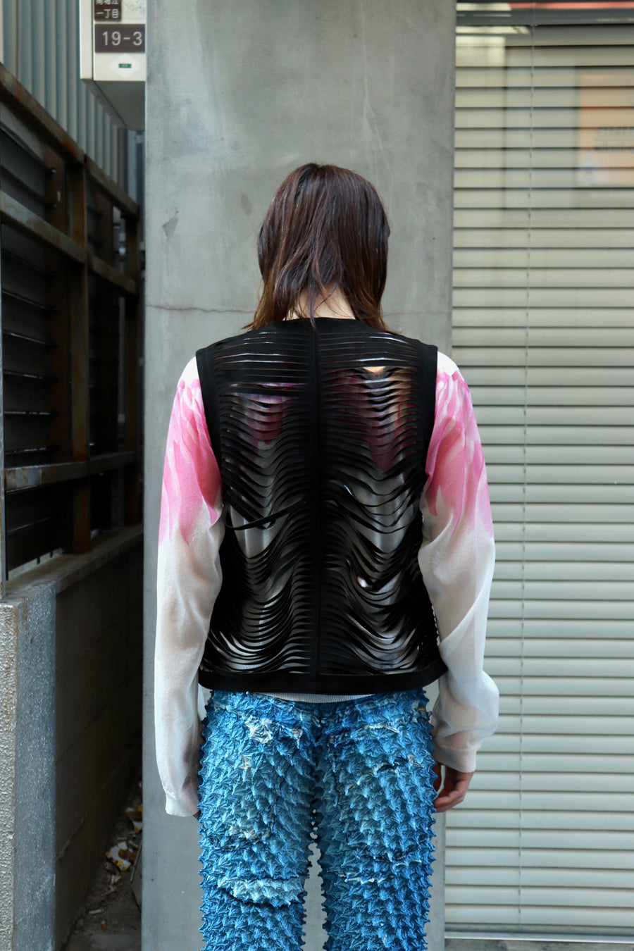 MASU(エムエーエスユー)のSHREDDER LEATHER VEST BLACKの通販｜PALETTE