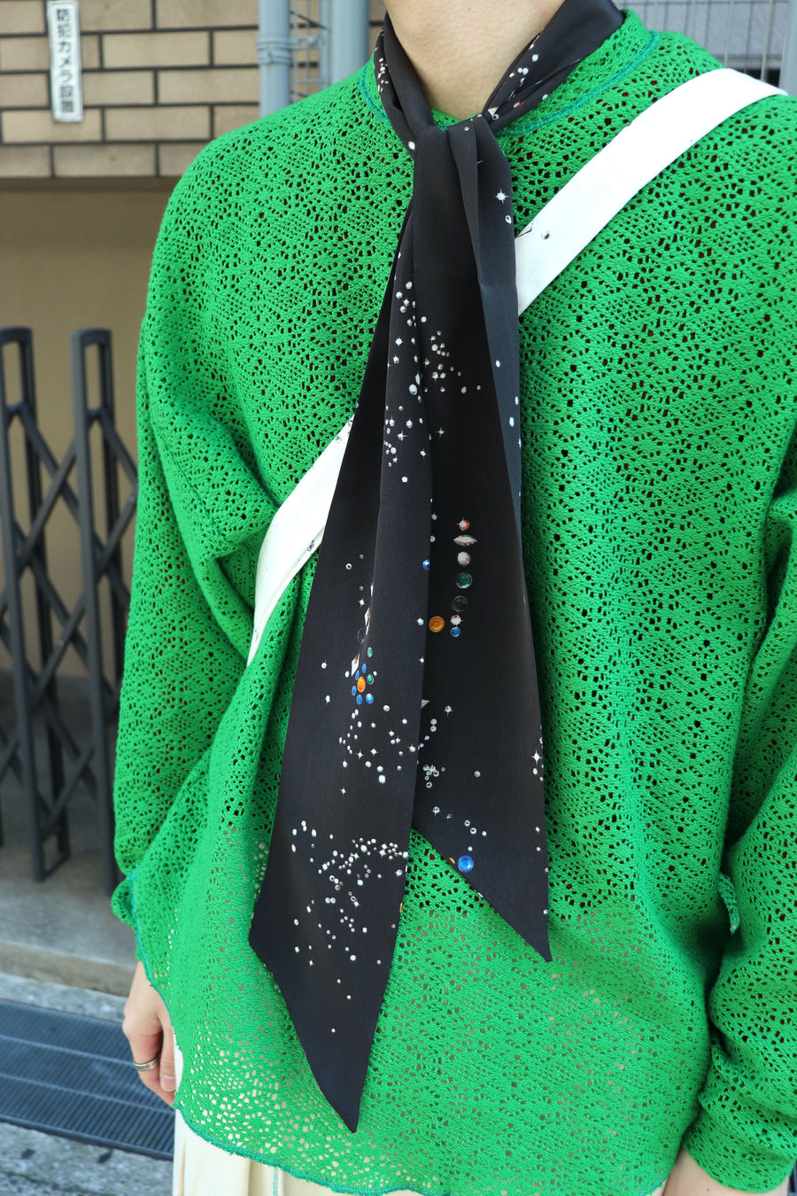 MASU(エムエーエスユー)のGALAXY SILK SCARF BLACK(スカーフ)の通販