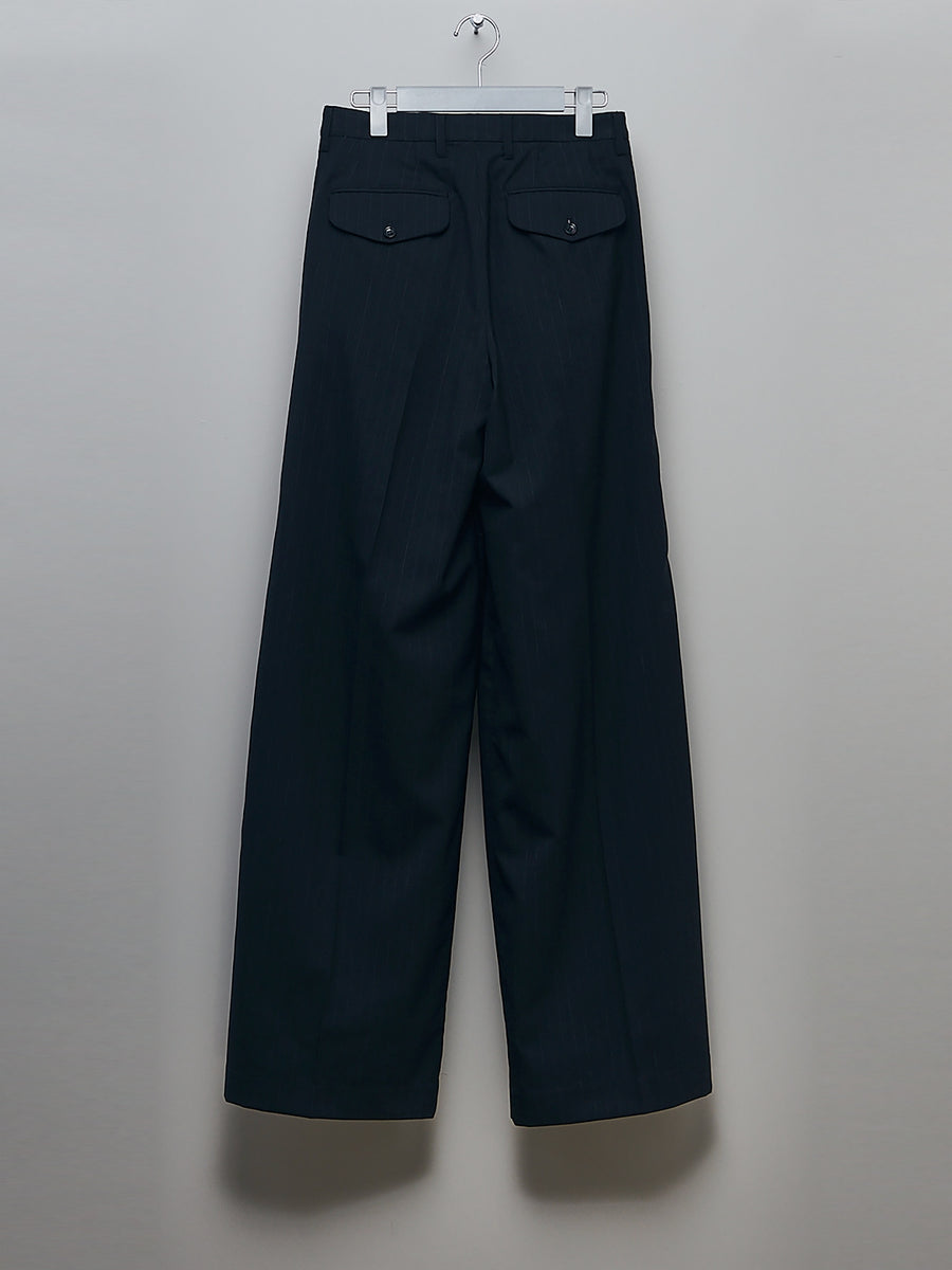 MASU(エムエーエスユー)のFUTURE WIDE TROUSERS BLACK(スラックス)の