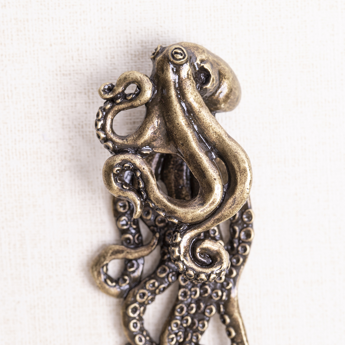 蛸根付(ゴールドカラー) Octopus GD / 根付※専用豪華ボックス入り｜数
