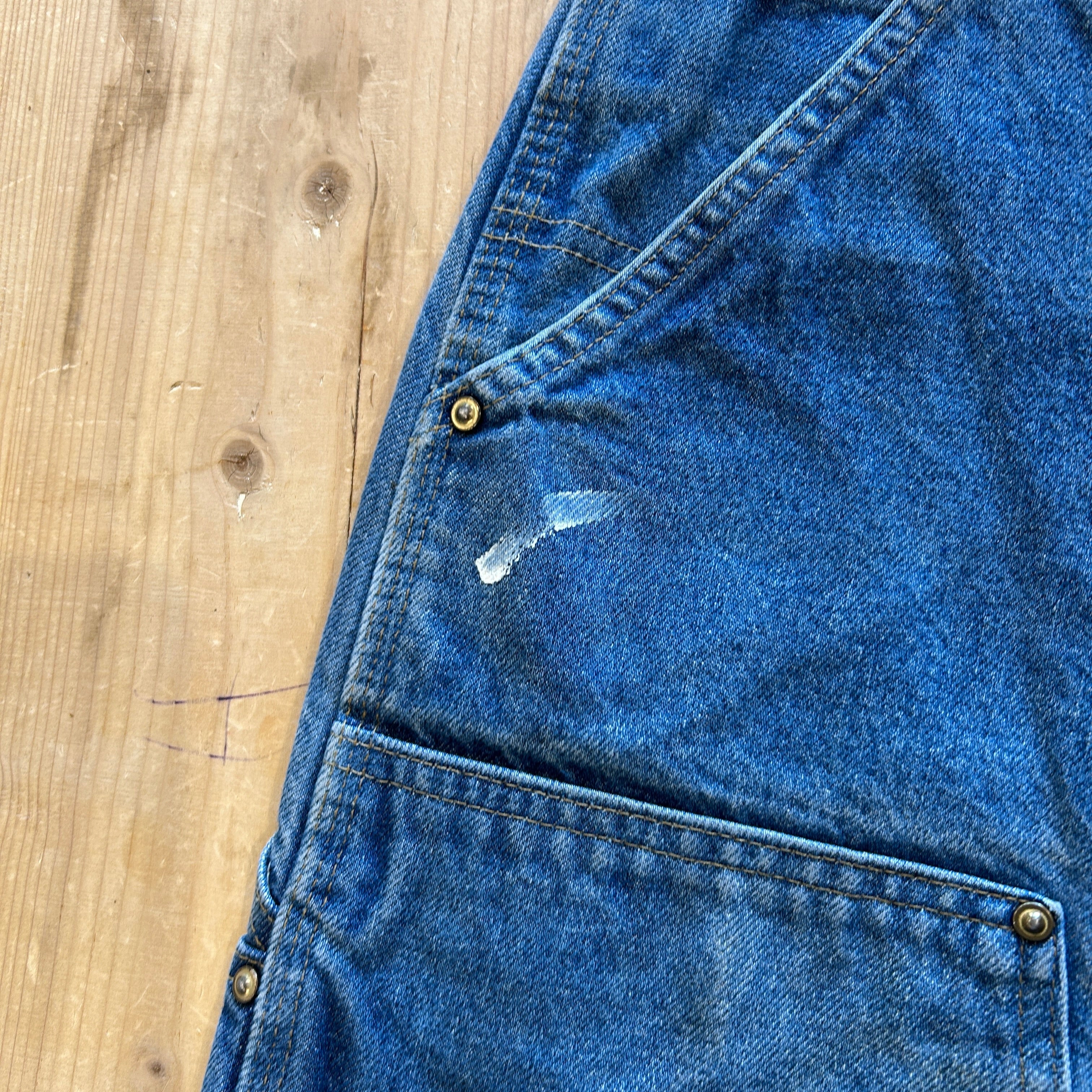 00's Carhartt カーハート デニム ダブルニーパンツ サスペンダー