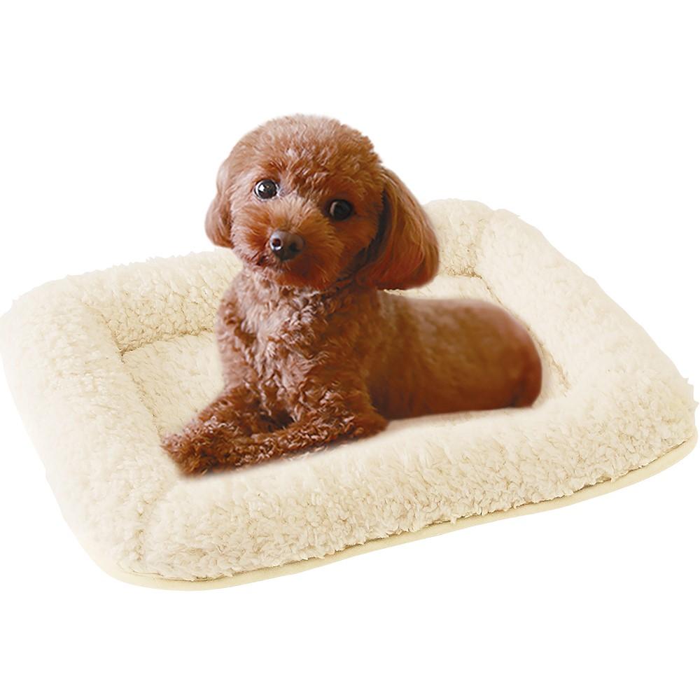 蓄熱アルパカ風ベッドLバニラ│マルカンの製品一覧｜ペット用品なら