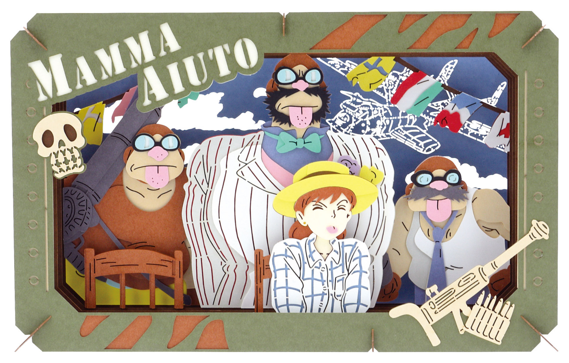 紅の豚 PAPER THEATER / PT-064X アドリア海上空から | PAPER THEATER