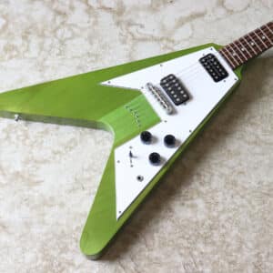 ジャンク メーカー不明 フライングV 変形 エレキギター ビンテージホワイト