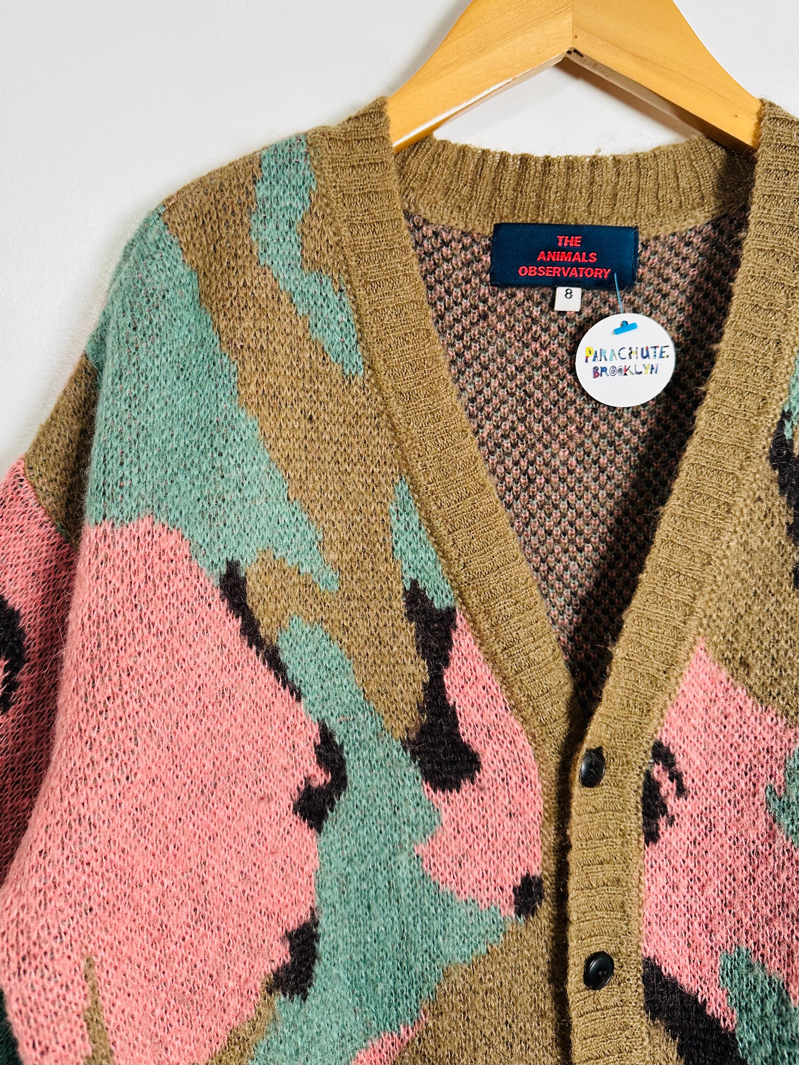 The Animals Observatory Abstract Cardigan / 8Y – PARACHUTE BROOKLYN