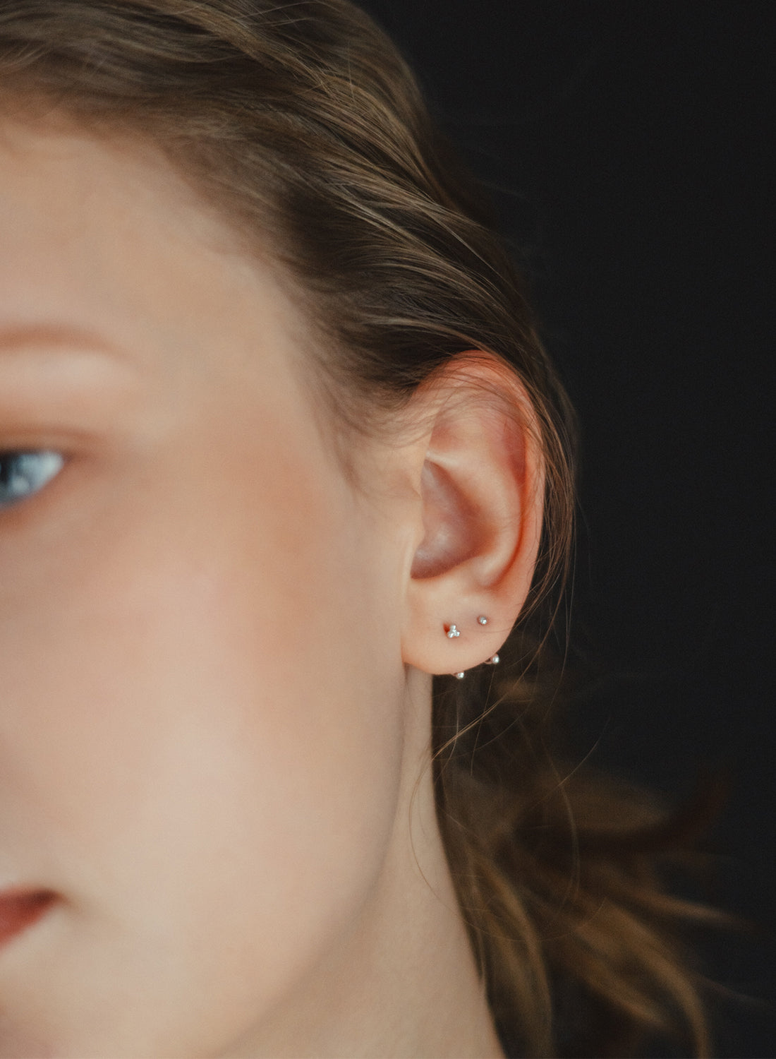 silver】bindi pierce｜PARCA -ロマンティックなvintageムード漂うK18