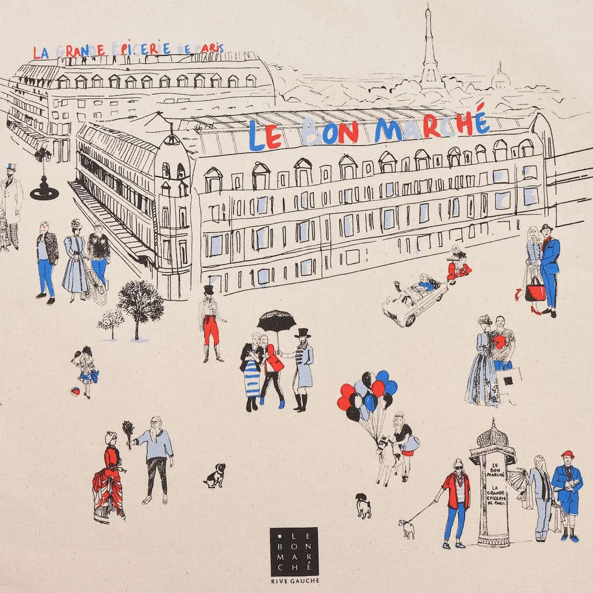LE BON MARCHÉ RIVE GAUCHE Tote Bag Histoire – PARISWAVE.COM