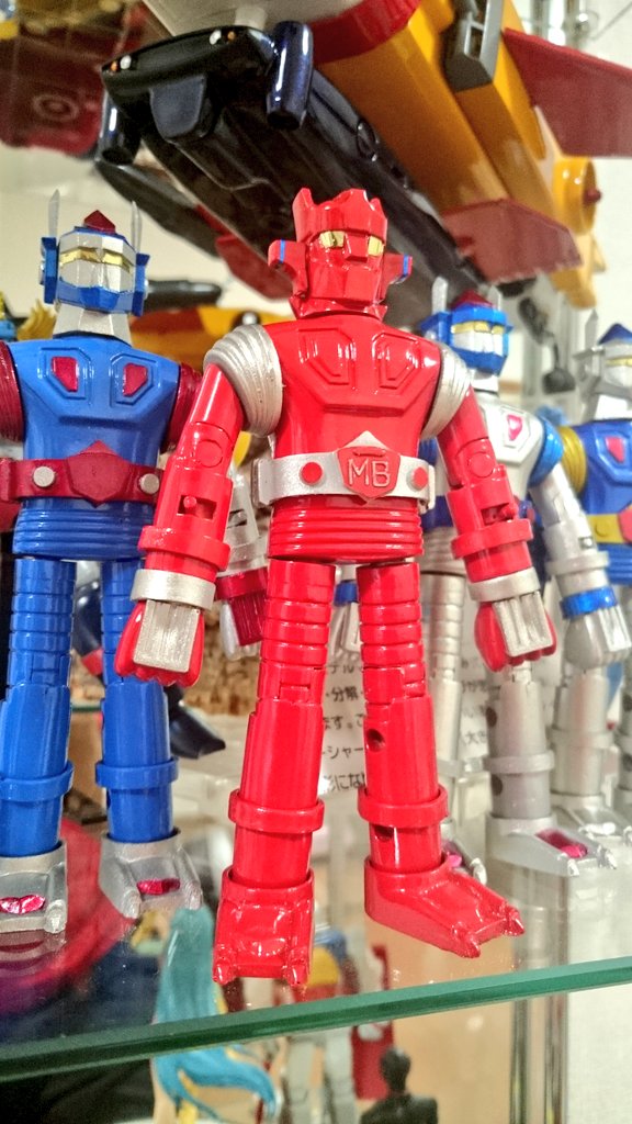 アオシマ ミニ合体1号ロボット マッハバロンを複製して艶々ピカピカ