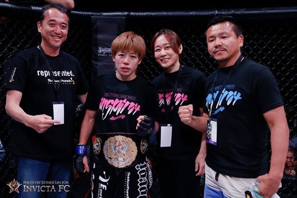 3本目のベルト。 日本でもアメリカでもベルトを獲ったときはいつも藤井