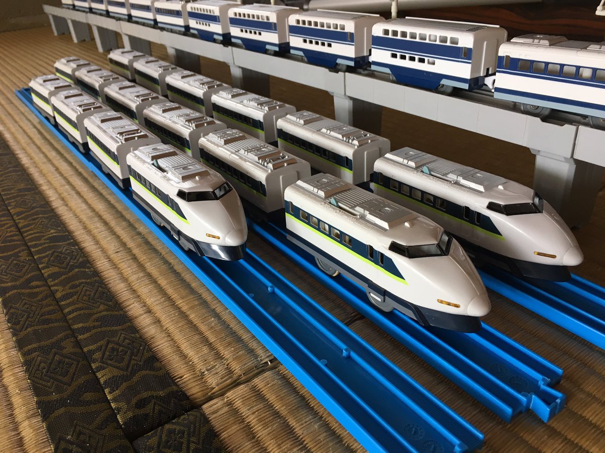 プラレール:100系東海道・山陽新幹線 グランドひかりが遂に16両フル