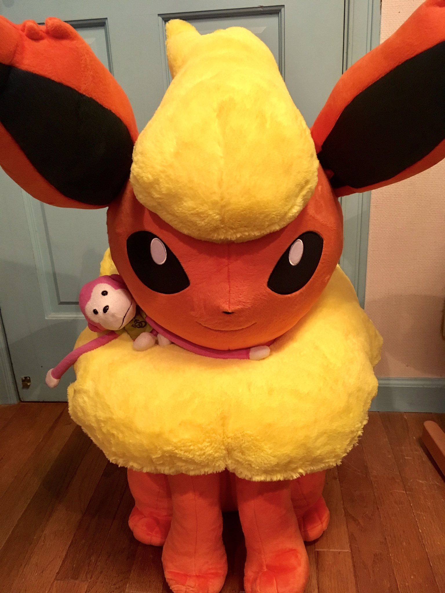 ポケモン 等身大 ブースター ぬいぐるみ 寝そべり クリスマス