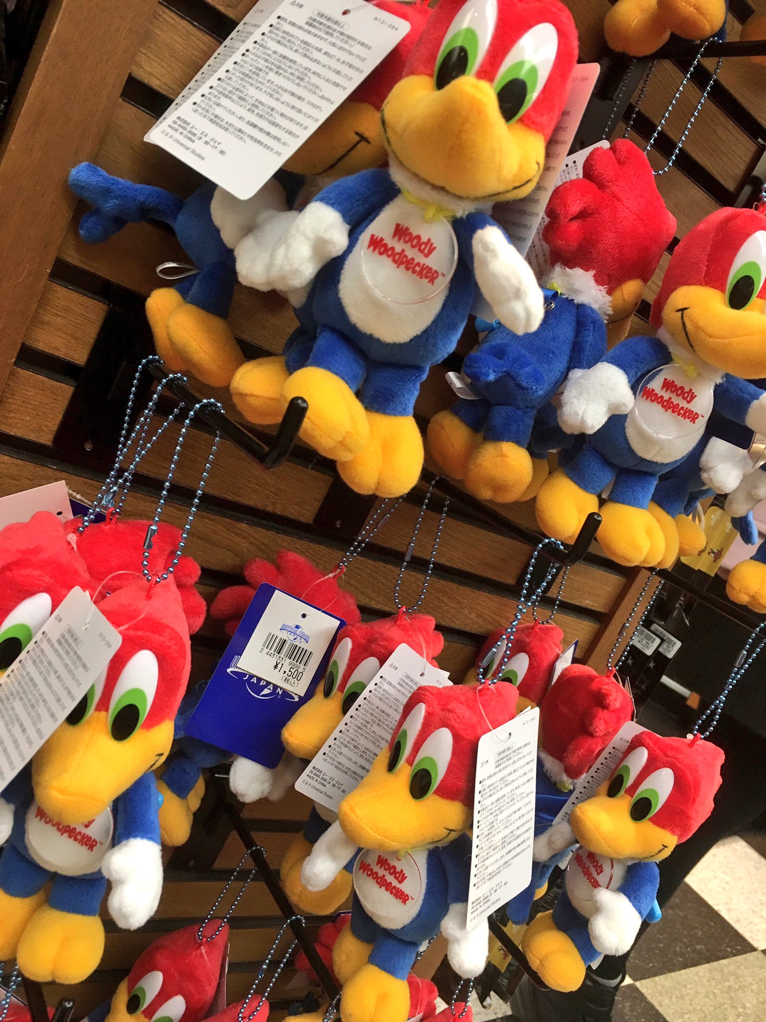 USJ ウッドペッカーレア限定品皮革ぬいぐるみ