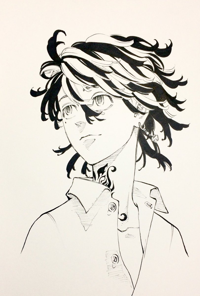 東リべ 羽宮一虎 鉛筆画 東京リベンジャーズ #羽宮一虎 #一虎 #