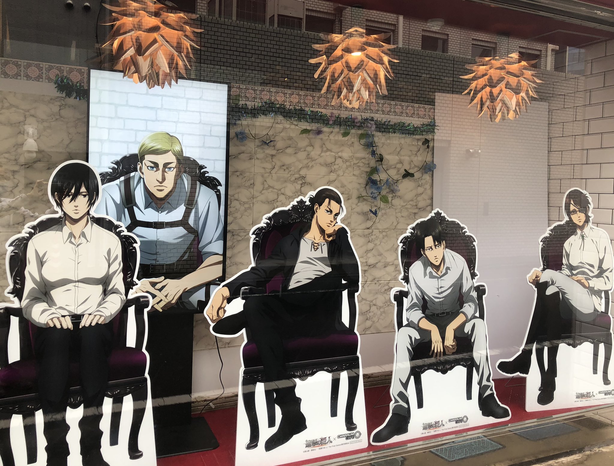 進撃の巨人 キャラウム コラボカフェ 受注生産 等身パネル リヴァイ