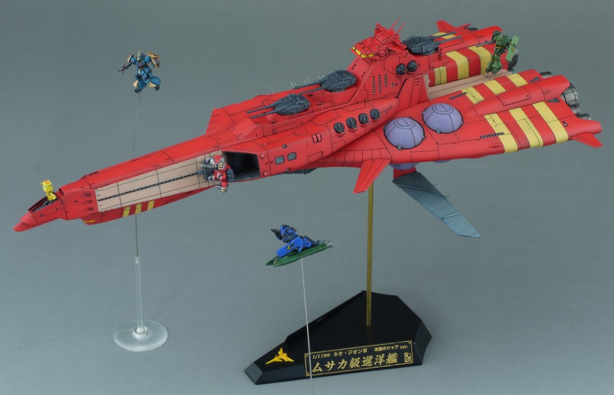 FLEETMO 2019新作 1/1700 ネオ ・ ジオン軍 宇宙巡洋艦 ムサカ級 0093