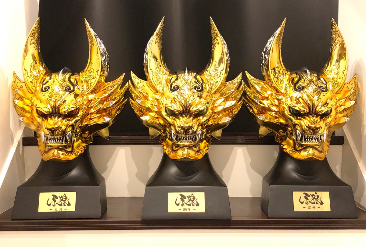 牙狼〈GARO〉黄金騎士ガロ1/1ヘッドモデル開封‼️ 鋼牙、大河、雷牙