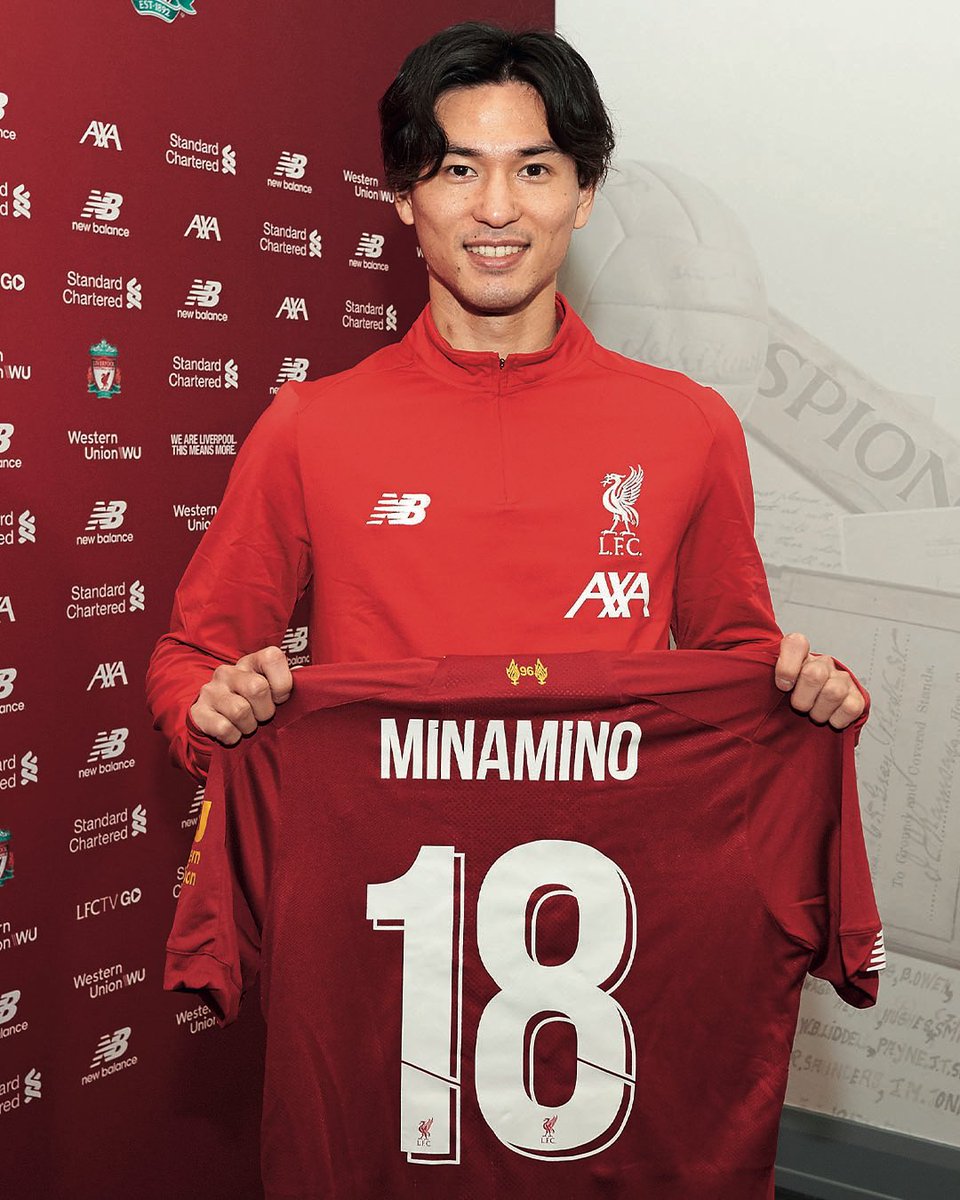 🤩 Our number 18 🤩 Get Minamino 18 printed on to your #LFC 19/20