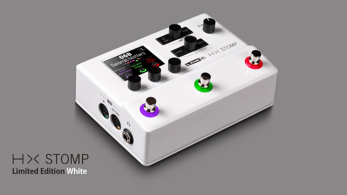 限定カラーモデル HX Stomp White リリース！】 HX Stompに数量限定の