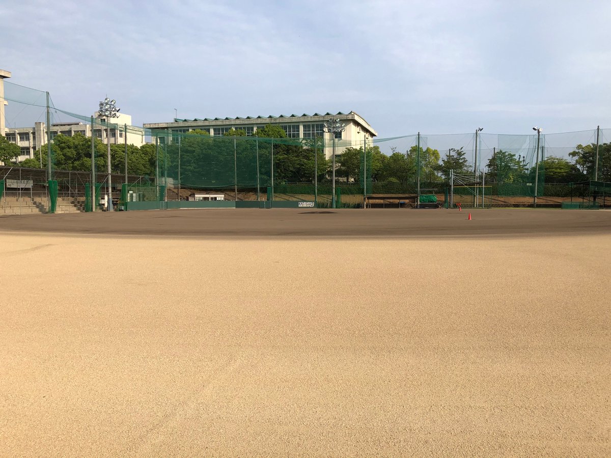 明石商業 の野球グラウンド仕上げ整正後の写真です！今年の夏の高校