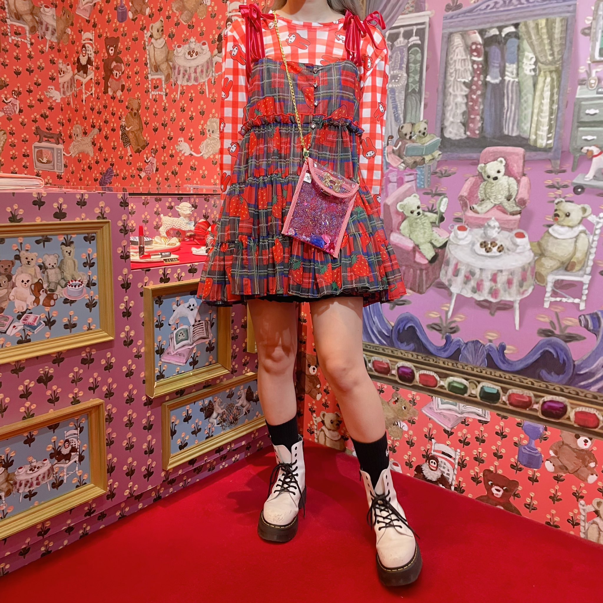 Heihei シースルーキャミソール ハート Heihei シースルーキャミソール