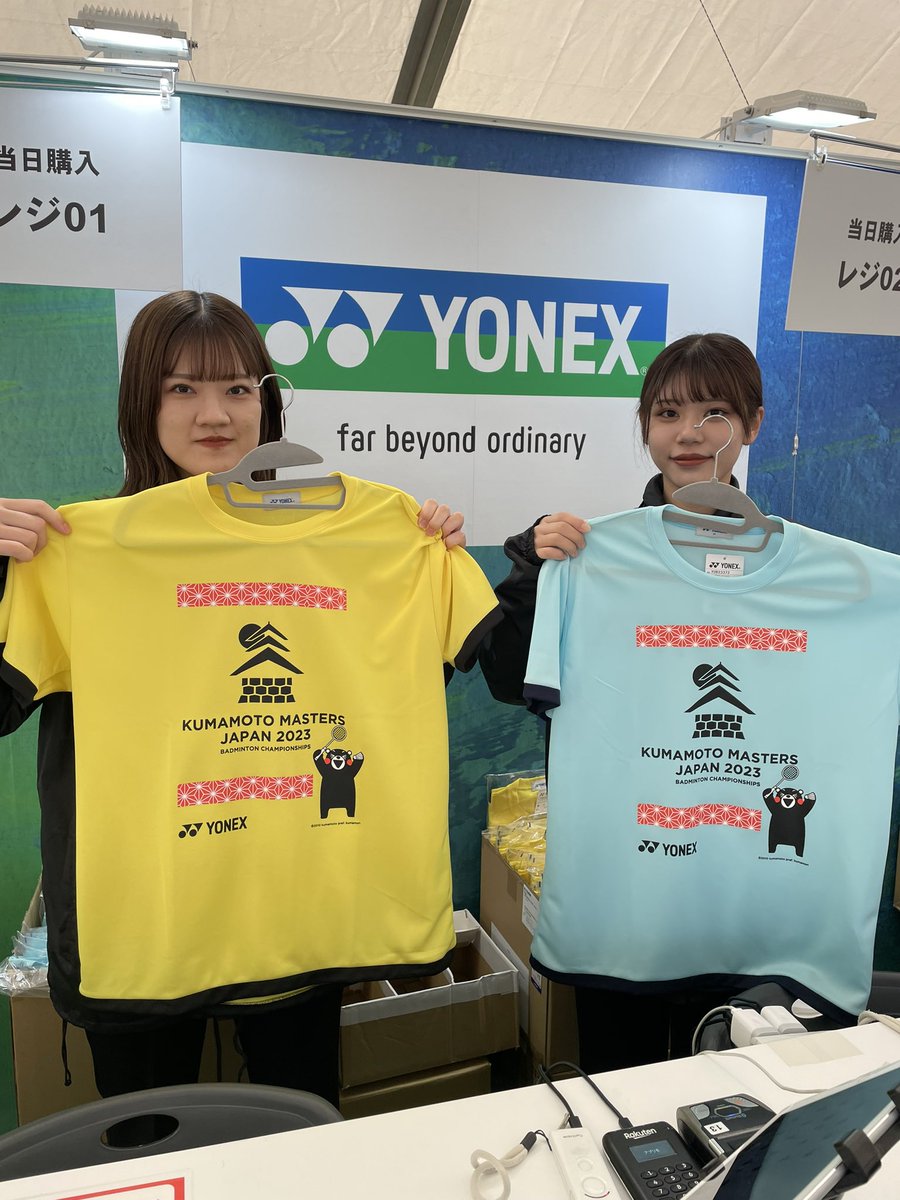 熊本マスターズジャパン会場の屋外ブースでは、ヨネックスが製作した