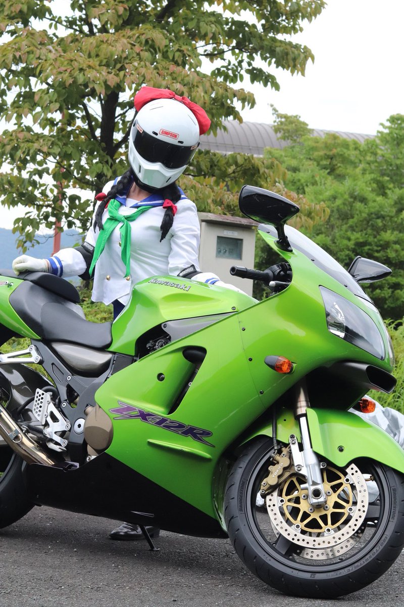いい12Rの日 ZX-12R♡ #Kawasaki #ばくおん!! #爆音少女!!