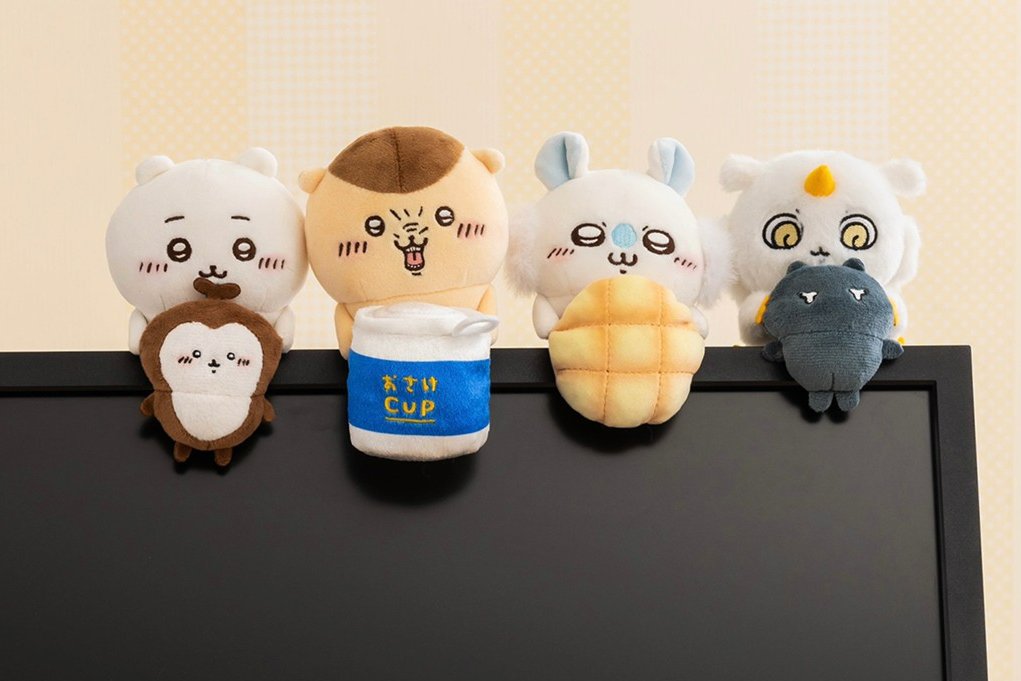 ちいかわ デスクトップから見守るひっかけぬいぐるみ （3点セット