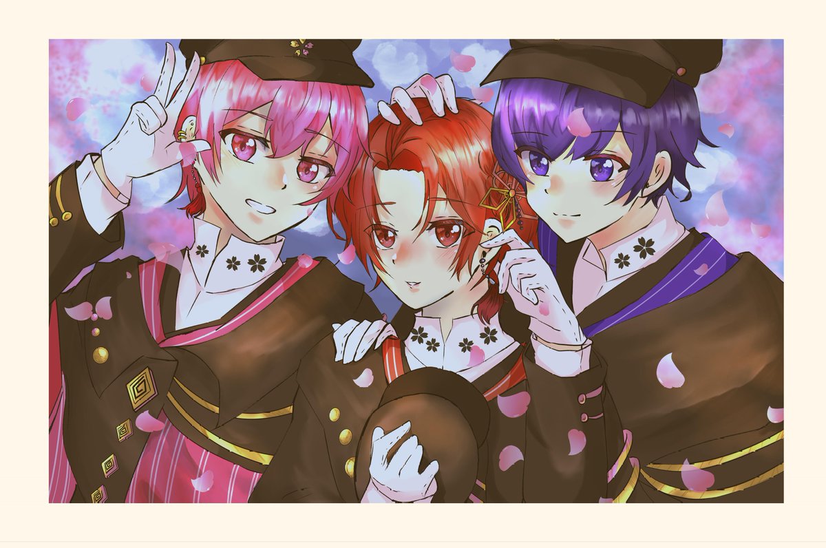 春は麗し舞え桜吹雪 あの日の想い出風のイラスト。 #いれいすあーと