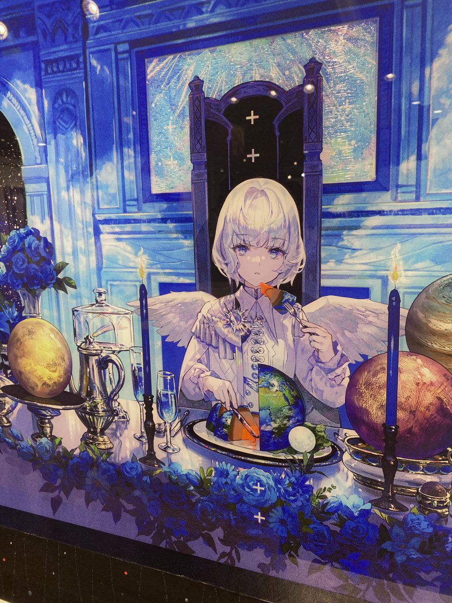 シェーレグリーンは大阪で加筆ペイント（額縁の緑色の飛沫）した展示品