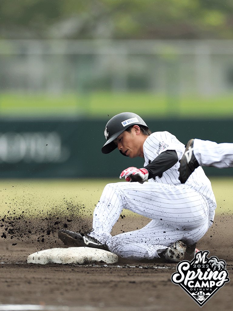 📷】 #和田康士朗 選手盗塁成功💨💨 #chibalotte #MarinesSpringCamp