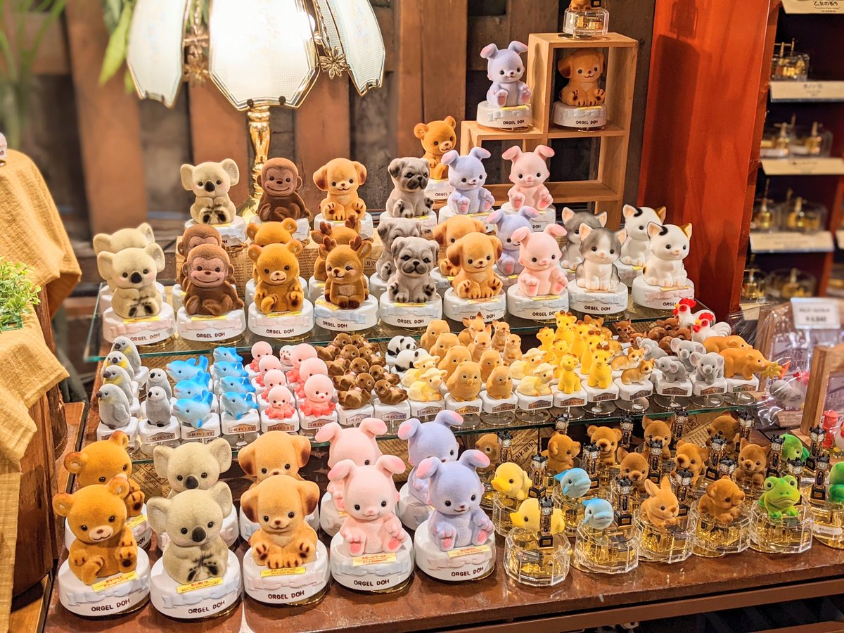 🐧アニマルオルゴール🐙 フロッキー加工でふんわり優しい手触りの