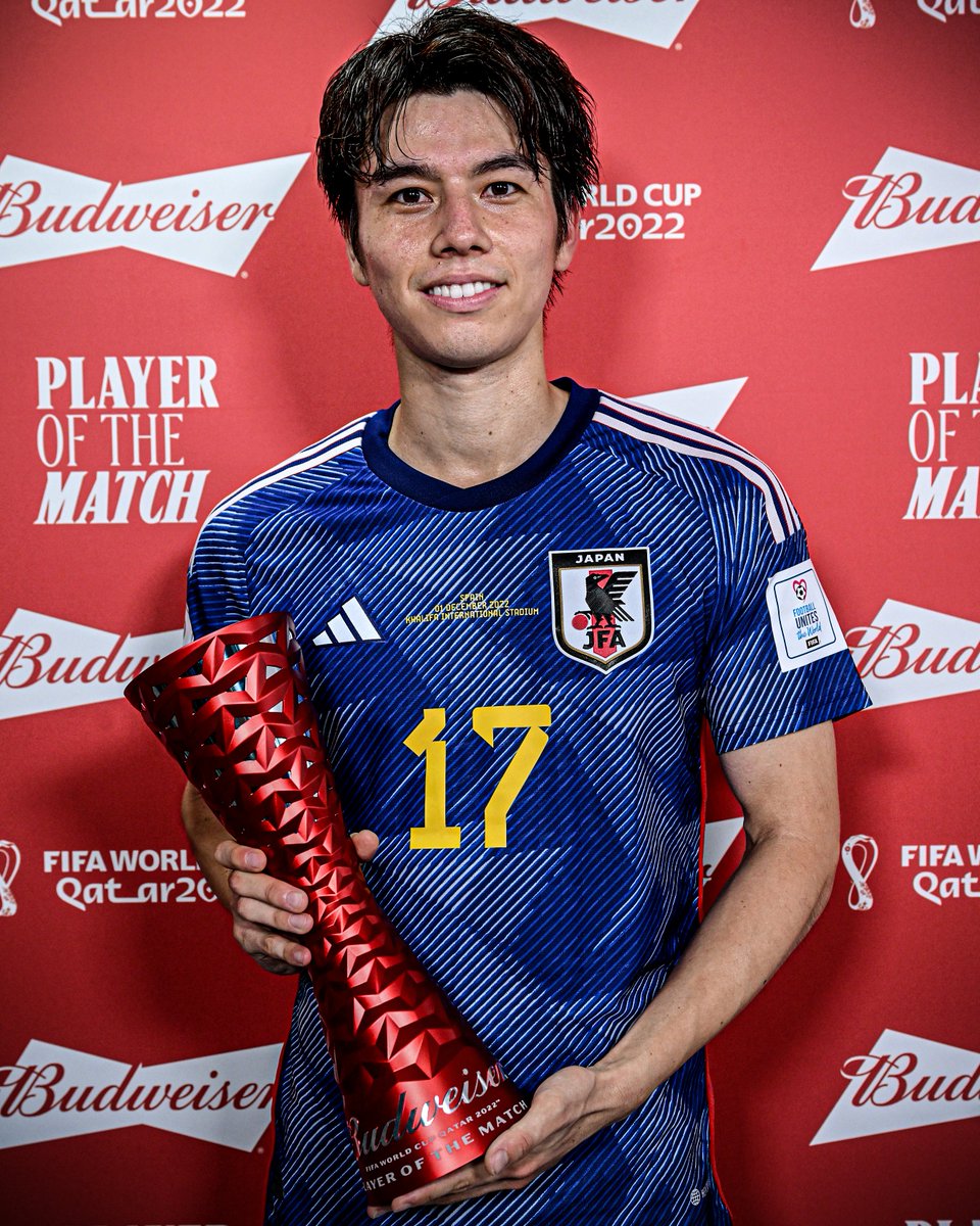 🇯🇵 スペイン戦の #POTM は #田中碧！👏 #カタールW杯 グループE 第3
