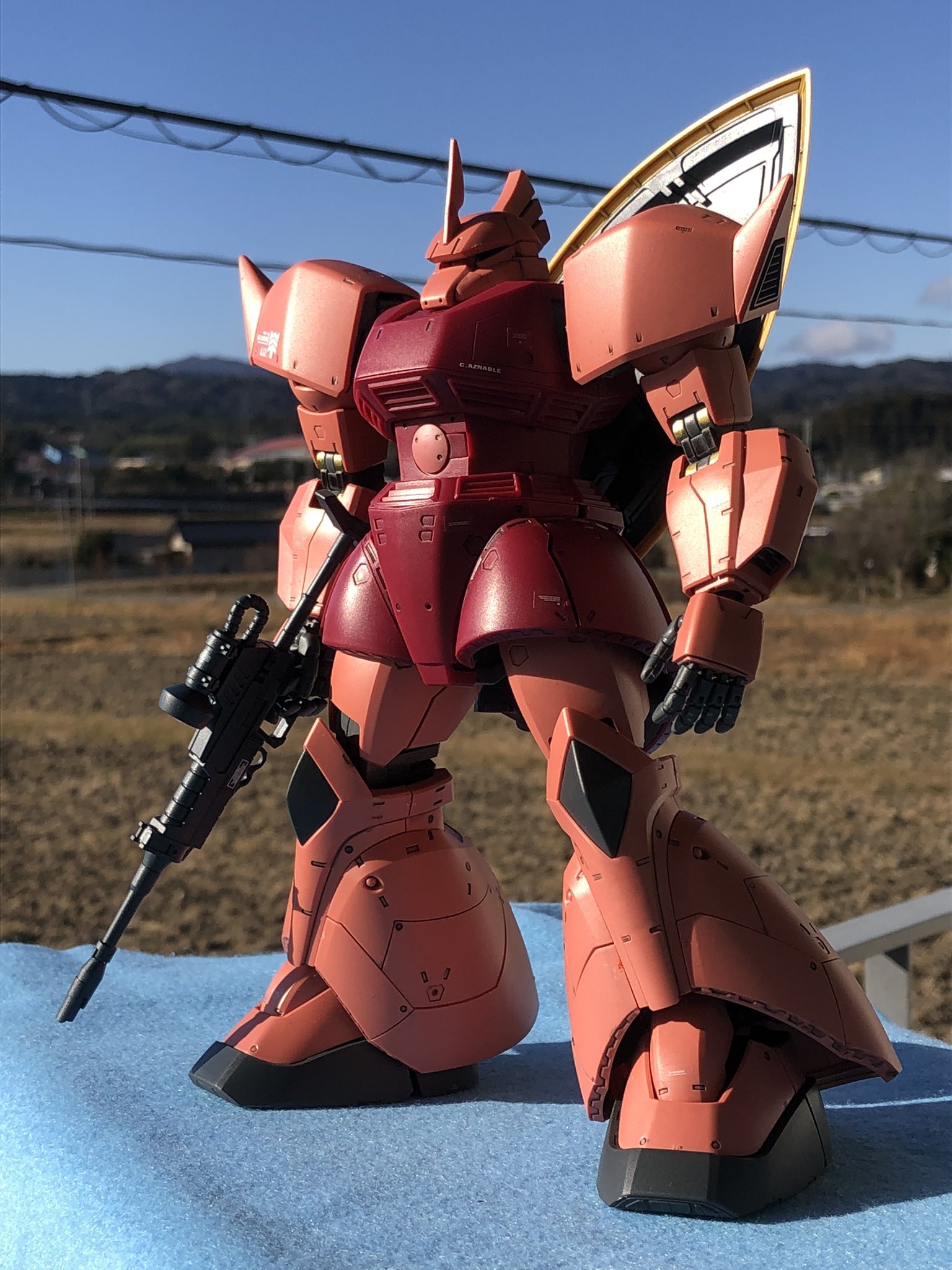 雨傘 シャア専用の赤い傘 ズゴックモノアイデザイン 機動戦士ガンダム