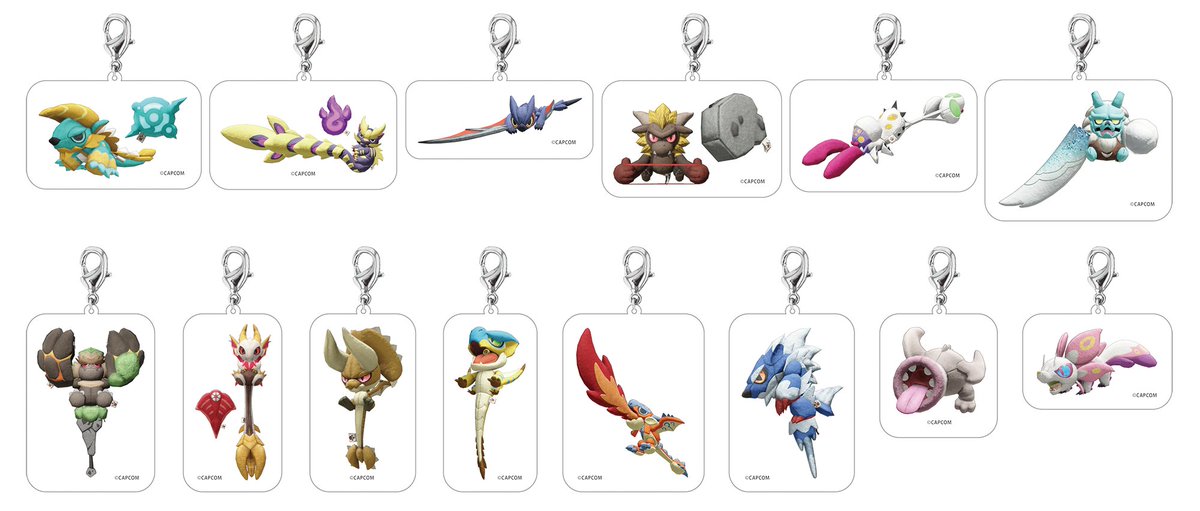 モンハン酒場オリジナル｢ぬいぐるみ武器｣アクリルチャームのご紹介