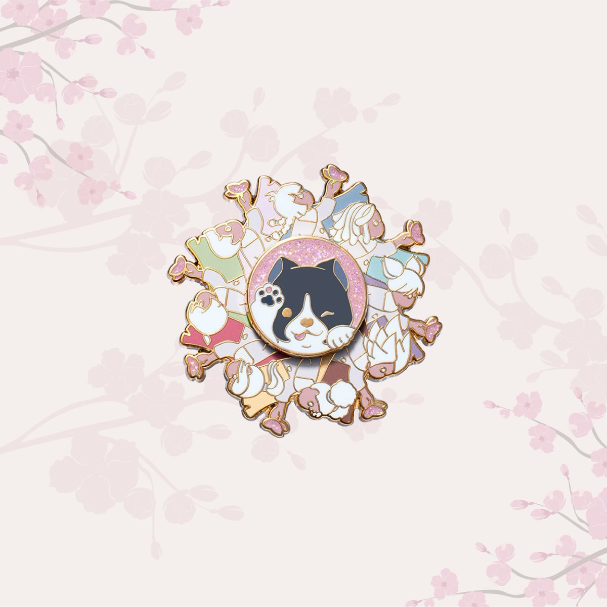 POP UP STOREグッズ紹介その4】 🍀 ピンバッジ 草原のひみつ もちっと