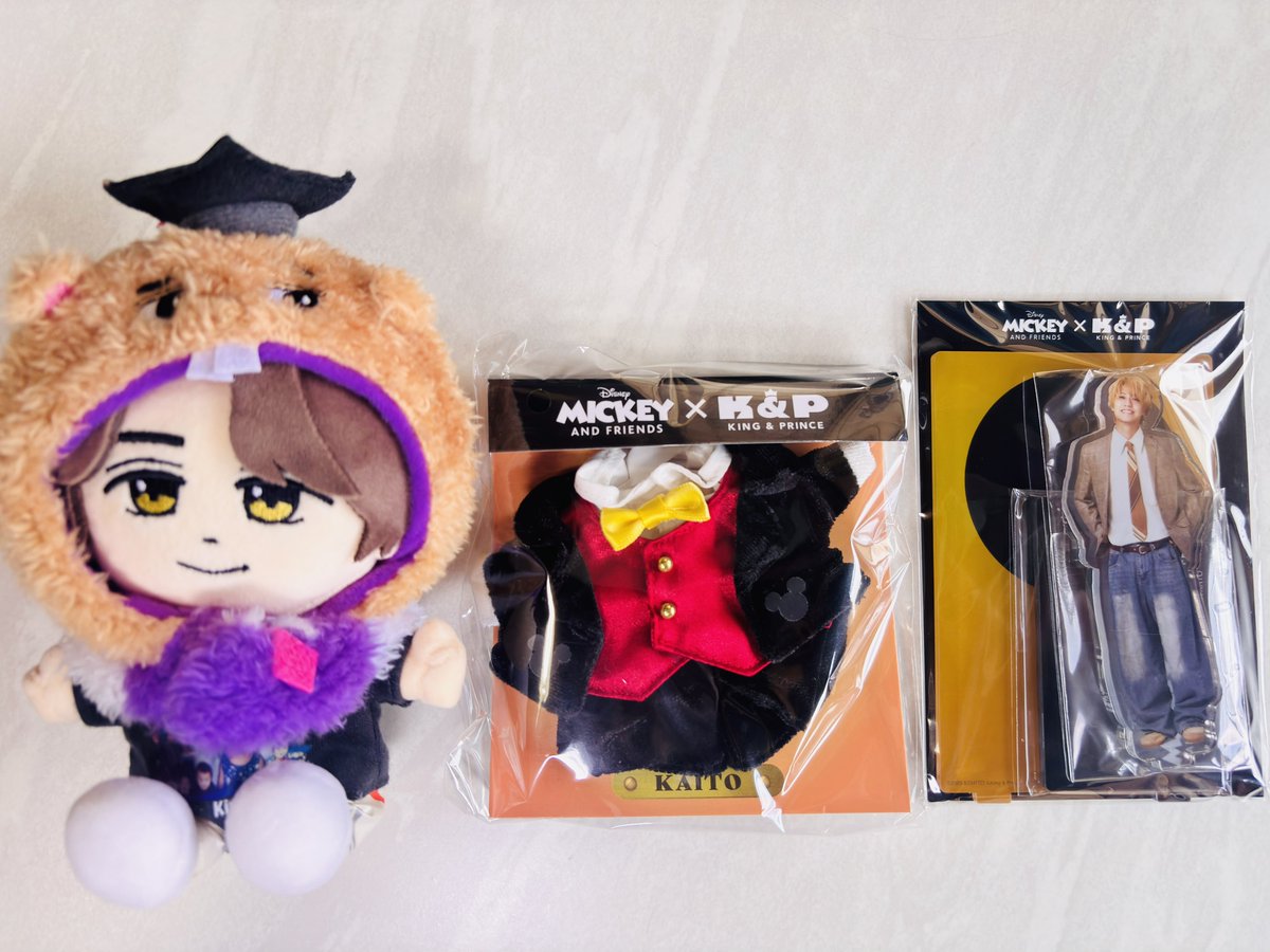 ミッキー×キンプリ はぴぬい 持ち歩きポーチ 着せ替え衣装 永瀬 廉 は