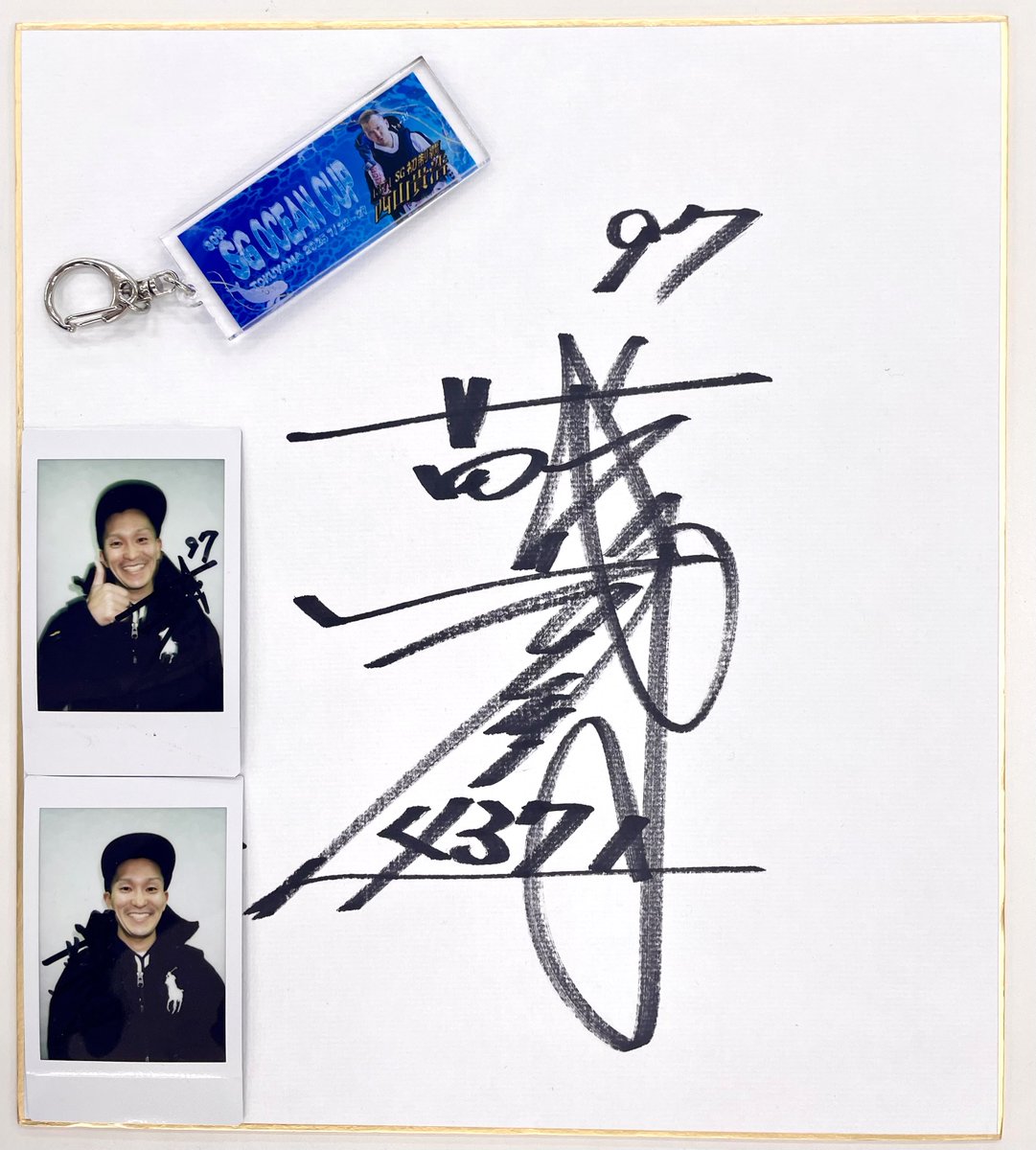 女子ボートレーサー5174川井萌選手サイン入りローリーぬいぐるみ