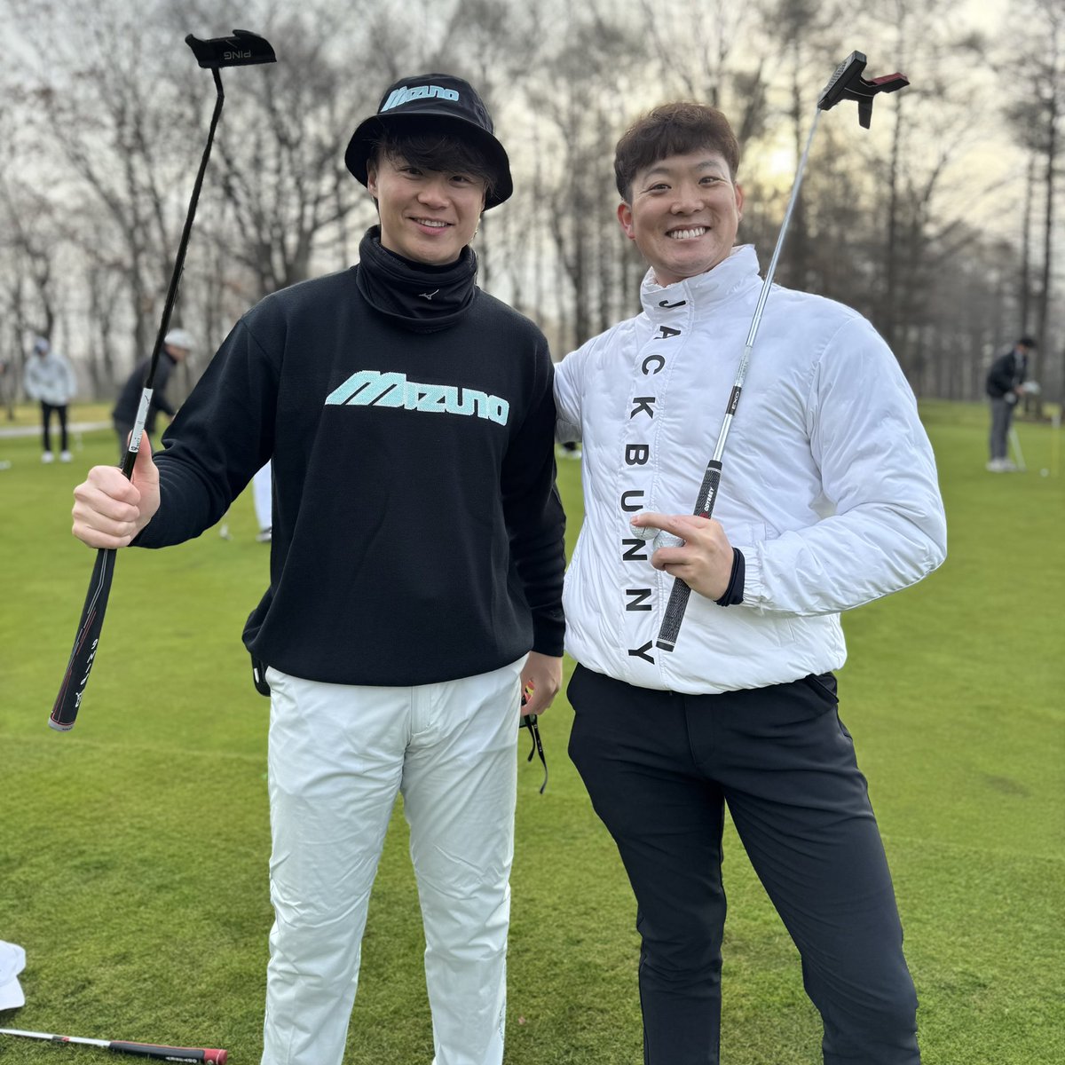 仲良しコンビ😆 「飛ばします✌️」 #山﨑福也 #齋藤友貴哉 #lovefighters