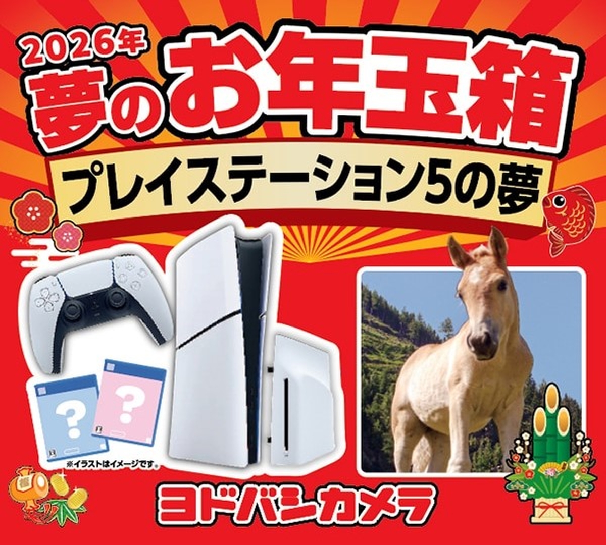 ヨドバシ福袋「2026年 夢のお年玉箱」抽選受付は本日11時59分まで
