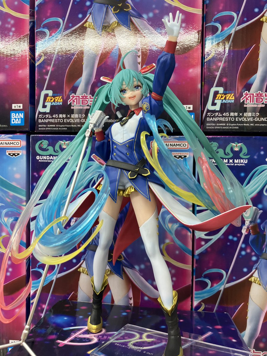 🩵二階プライズ情報🩵 ガンダム45周年×初音ミク BANPRESTO EVOLVE