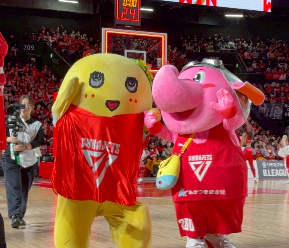 千葉ジェッツ船橋二連勝おめでとうございますなっしー♪ヾ(。゜▽゜)ノ